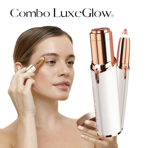 Combo LuxeGlow® 2x1 - Depiladora facial y de cejas