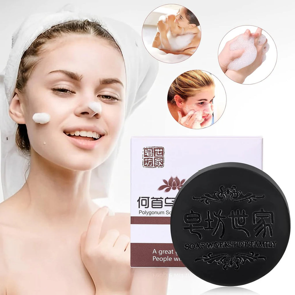 Shouwu® 3x1 - Jabón de polygonum para el cabello